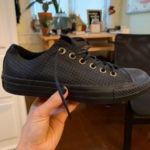Black Leather Converse